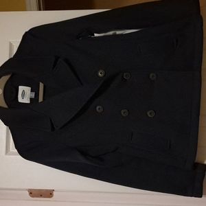 XS Old Navy women's black peacock coat